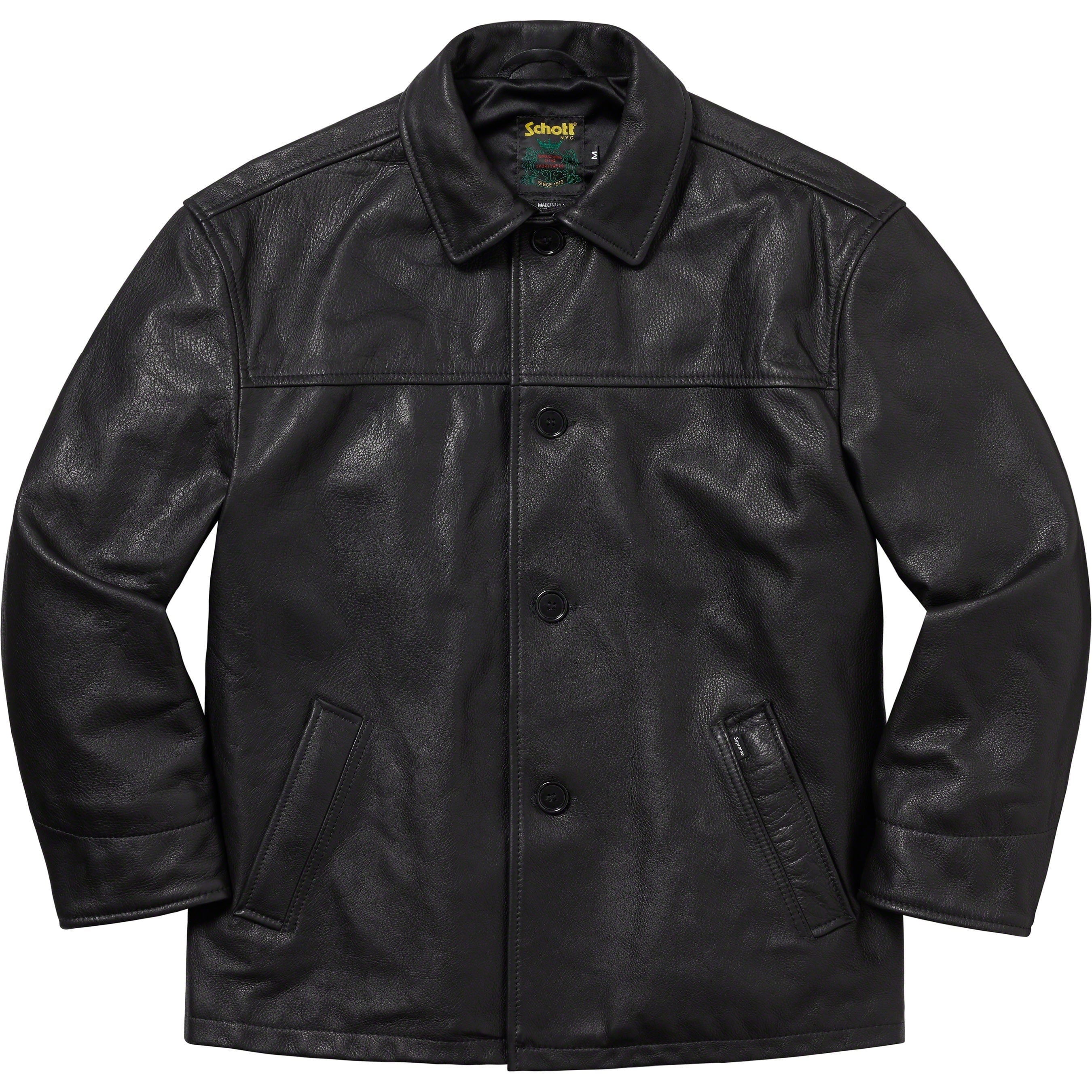 Supreme®/Schott® Leather Car Coat view 9